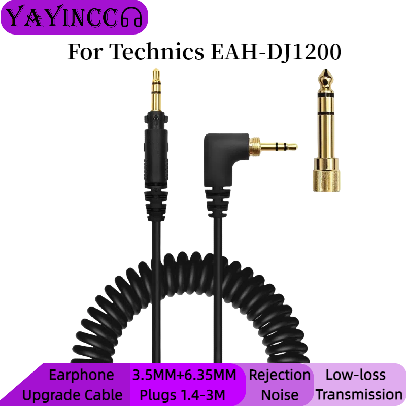Sennheiser Headphone Hd 25 - YAYINCC Technics için Yaylı Kulaklık Kablosu