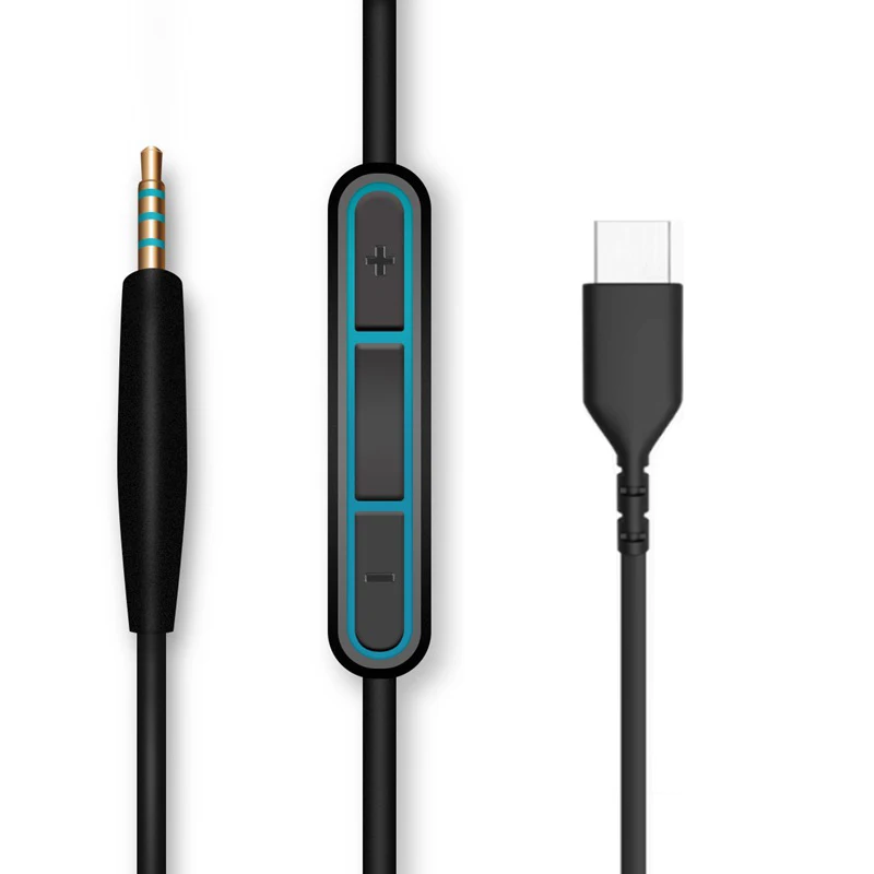 Wired Earphone Mic - QC25/QC35/QC35II Kulaklık Kablosu için Mikrofon Kontrollü