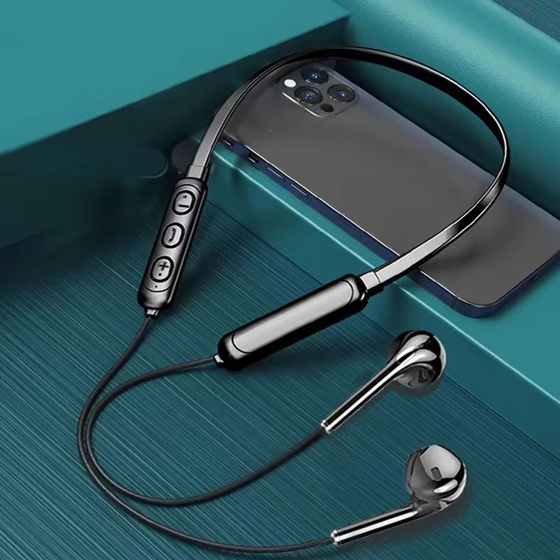 Bluetooth Headset On Ear - Boyun Asılı Bluetooth Kulaklık HD Mikrofon
