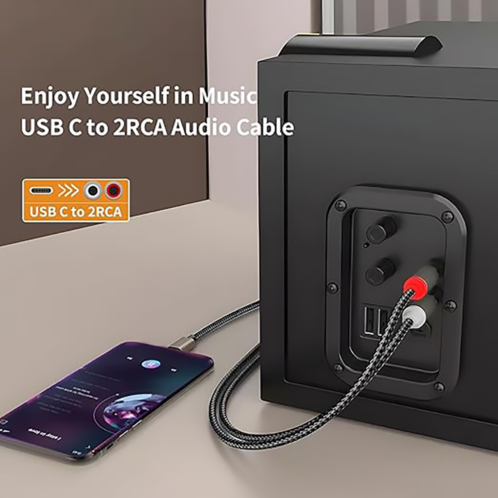 USB C - 2 RCA Ses Kablosu, Tip - Audio Splitter Y incelemesi ve fiyatı