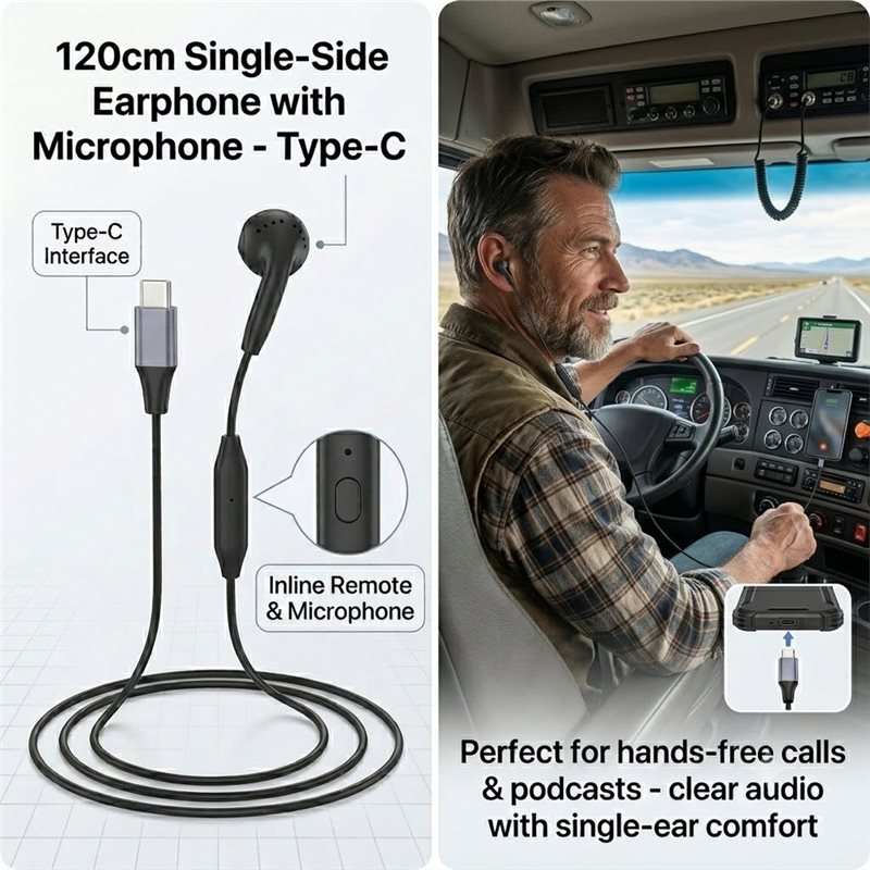 DT75BG Tip C Tek Kulaklık Mikr - Wired Earphone Mic incelemesi ve fiyatı